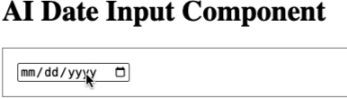 AI Date Component Demo